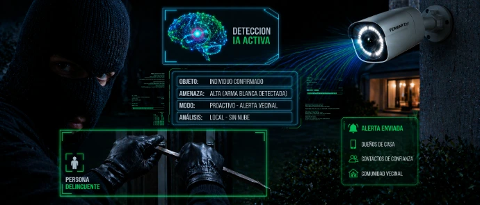 Intruso siendo detectado por Fermar Secure