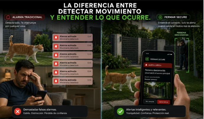comparativa entre alarmas tradicionales y fermarsecure.