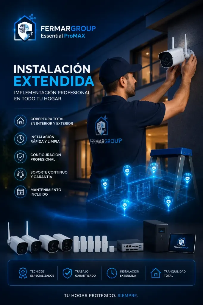 Cobertura extendida de instalación
